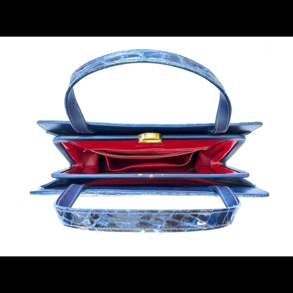 SOLD! Andrew Geller Alligator Leather Handbag - Picture 6 of 8